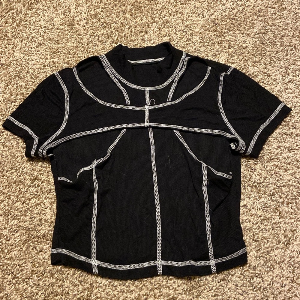 M SHEIN black cut out top
